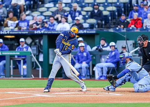 Milwaukee Brewers baseman Brice Turang in action