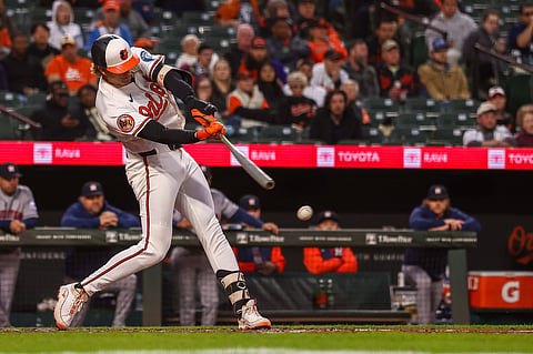 Baltimore Orioles baseman Coby Mayo