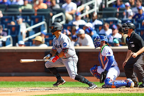 Heriberto Hernandez of Miami Marlins