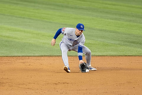 Michael Massey of Kansas City Royals in action