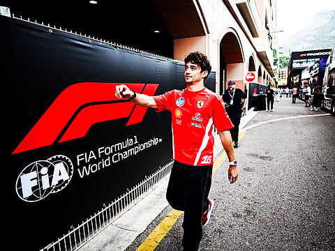 Charles Leclerc at the Monaco Grand Prix
