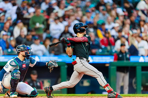 Arizona Diamondbacks outfielder Corbin Carroll in action