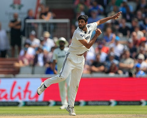 Washington Sundar in action