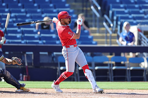 Los Angeles Angels  center fielder Jose Siri
