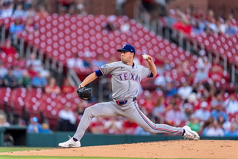 Texas Rangers pitcher Mackenzie Gore
