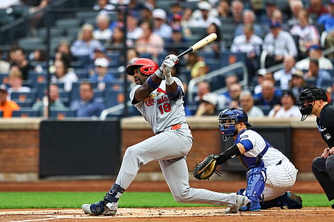 Jordan Walker in action against New York Mets 