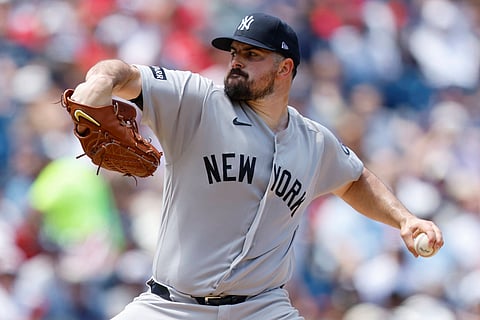 New York Yankees starting pitcher Carlos Rodon
