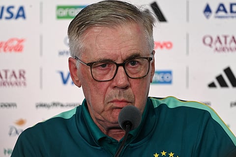 Carlo Ancelotti at the pre-match press conference