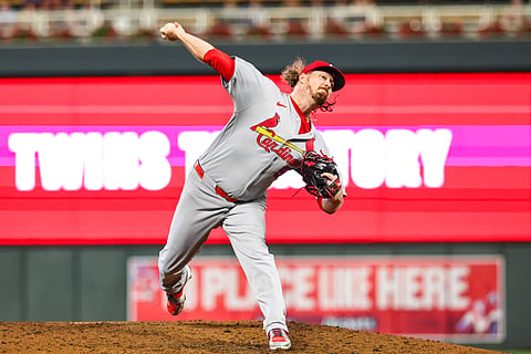 St. Louis Cardinals pitcher Ryne Stanek in action