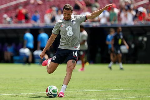 Jordan Henderson during national team training session