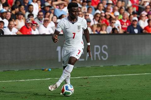 England winger Bukayo Saka