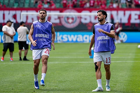 Jordan players during training session