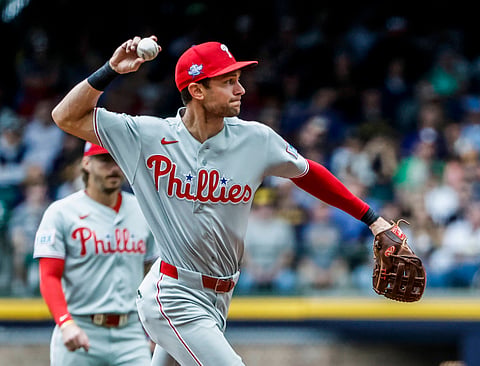 Philadelphia Phillies shortstop Trea Turner in action