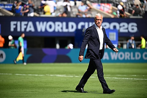 Didier Deschamps pictured during France vs Senegal 