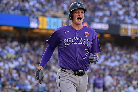 TJ Rumfield of Colorado Rockies 