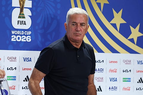 Algeria coach Vladimir Petkovic at the post-match press conference