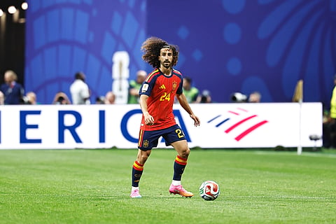 Marc Cucurella in action against Cape Verde 