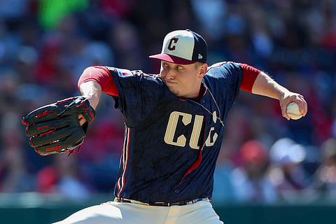 Cleveland Guardians pitcher Parker Messick