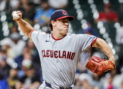 Cleveland Guardians relief pitcher Matt Festa