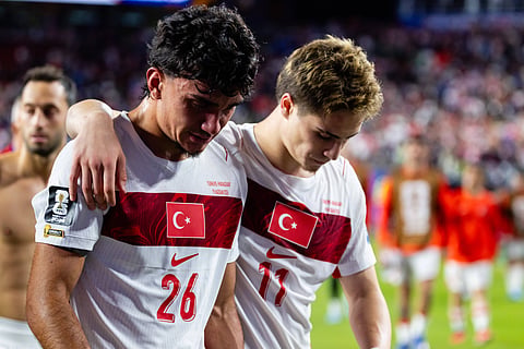 Can Uzun and Kenan Yildiz leave the field in tears after Turkey's early exit from the World Cup