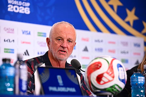Graham Arnold at the pre-match press conference