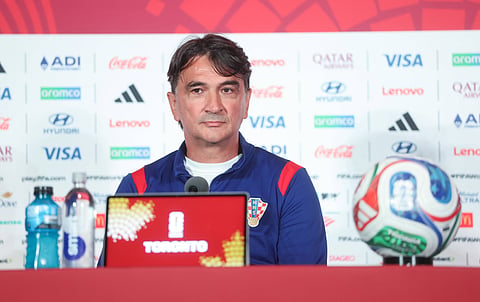 Zlatko Dalic during pre-match press conference