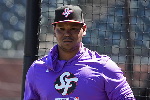 San Francisco Giants first baseman Rafael Devers 