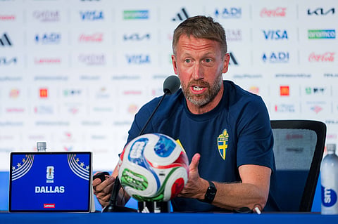 Graham Potter during pre-match press conference