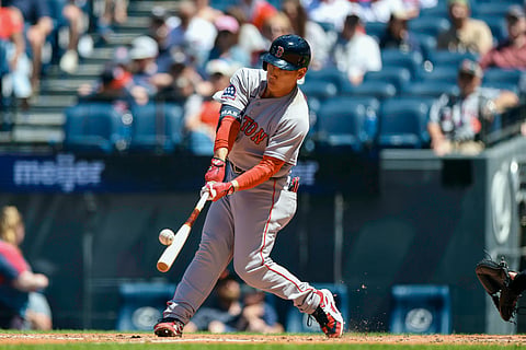 Boston Red Sox left fielder Masataka Yoshida