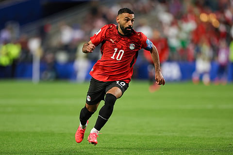 Mohamed Salah in action against Iran