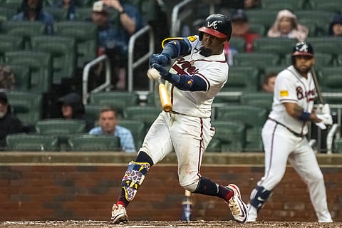 Ozzie Albies in action