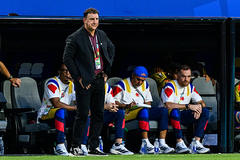 Nestor Lorenzo on the touchline against Portugal 