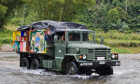 From battle truck to colorful mobile classroom