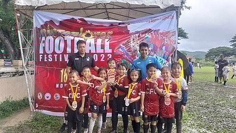 Some winning teams in the 2023 Pintaflores Football Festival