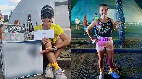 FULFILLING YEAR. Davao City’s `Iron Lad’ Olive Firmeza ends her fulfilling year with a runner-up finish in the 37th Davao Finishers Marathon (DFM) 2023, held over the weekend in an out-and-back course from NCCC Victoria Plaza grounds in Davao City. 