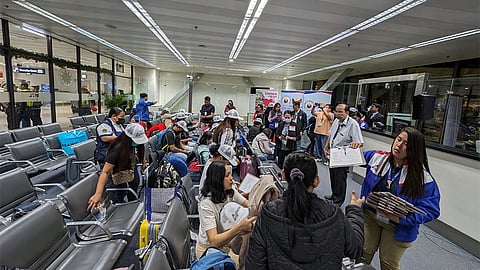 MANILA. The latest batch of overseas Filipino worker-returnees from Israel safely arrived at the Ninoy Aquino International Airport Terminal 1 in Pasay City on Thursday, November 30, 2023. 