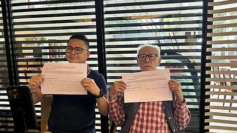 Bacolod-based lawyer Cesar Beloria Jr. and father, Atty. Cesar Beloria Sr