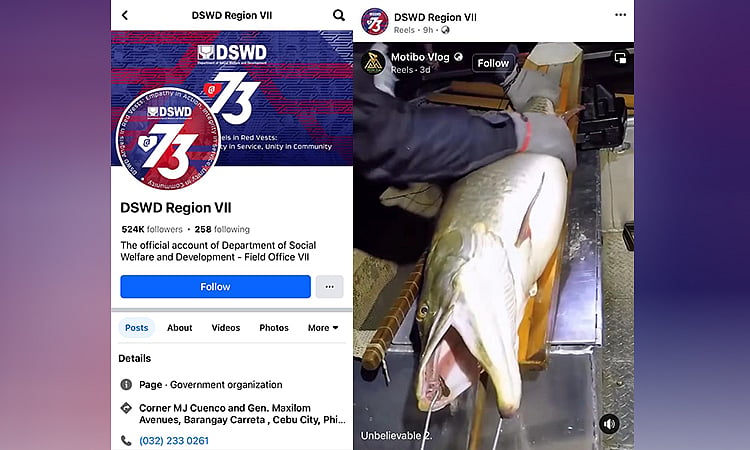 DSWD 7 Facebook page hacked - Vimarsana News