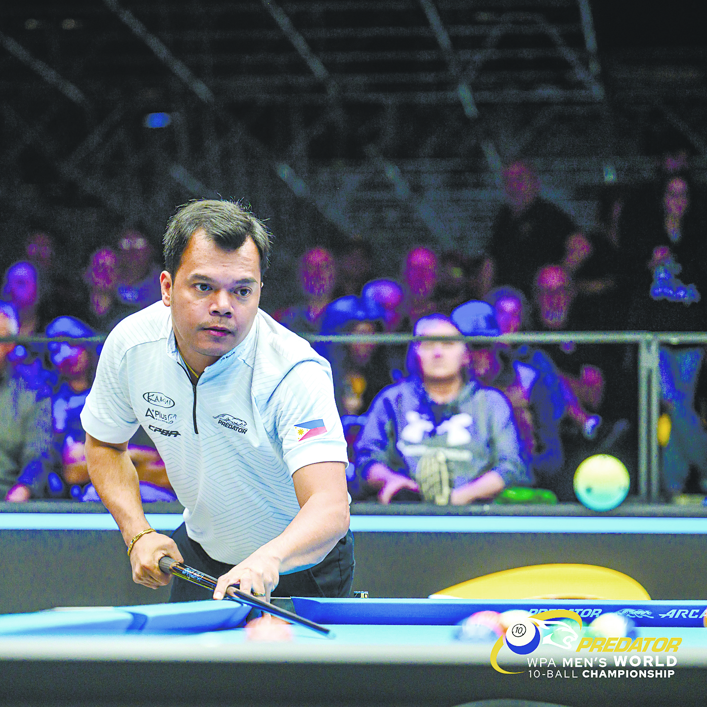DOMINANTE: Bisan pa siya ang nag-inusarang Pinoy, wa magpalupig si Carlo Biado ug gibulsa niini ang world 10-ball nga titulo. / 