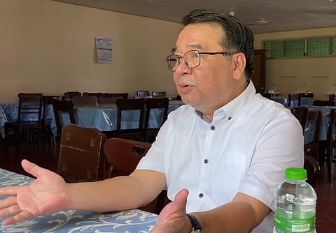 Lawyer Neri Colmenares interviewed by Davao journalists during his visit to the No to Cha-Cha Davao Network on March 14, 2024 in Davao City.