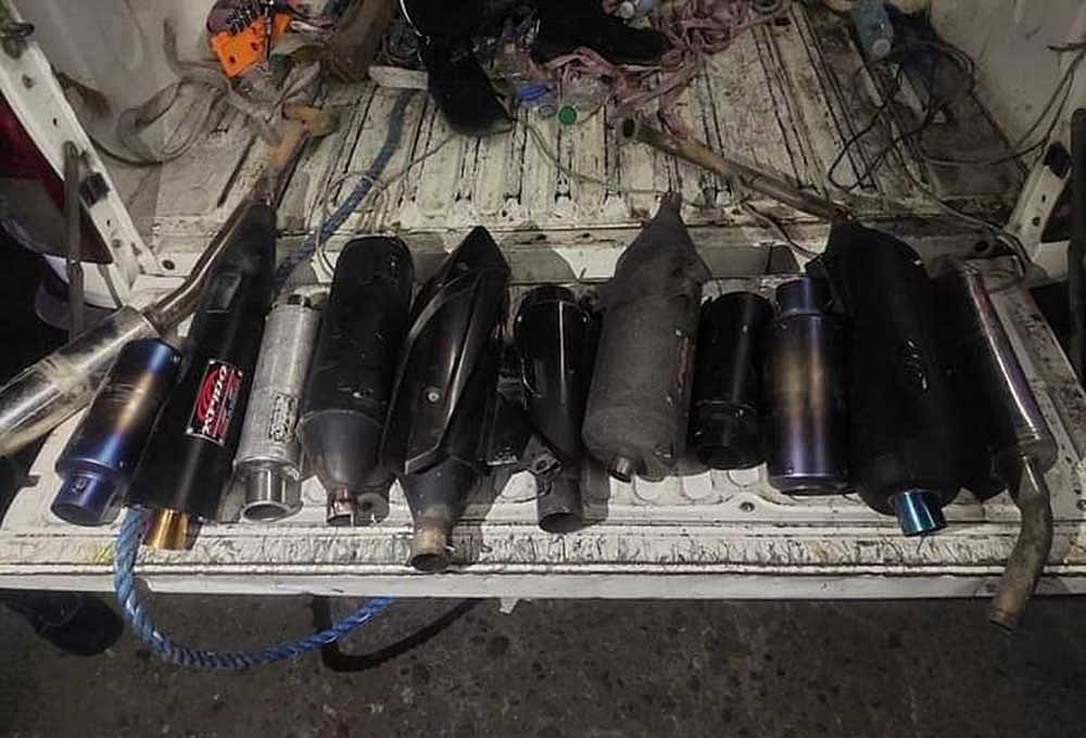 12 modified mufflers seized; crackdown continues to address noise complaints - Vimarsana News