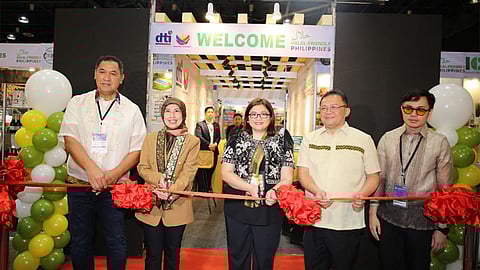 MANILA. (From left) Halal Export Board Member, Private Sector Representative Coyogan Bansao, Brunei Ambassador to the Philippines Megawati Dato Paduka Haji Manan, DTI Undersecretary Ana Carolina P. Sanchez DTI Halal Industry Development Program Office (HIDPO) Deputy Executive Director Dimnatang M. Radia, and HIDPO Division Chief Raison Arobinto.