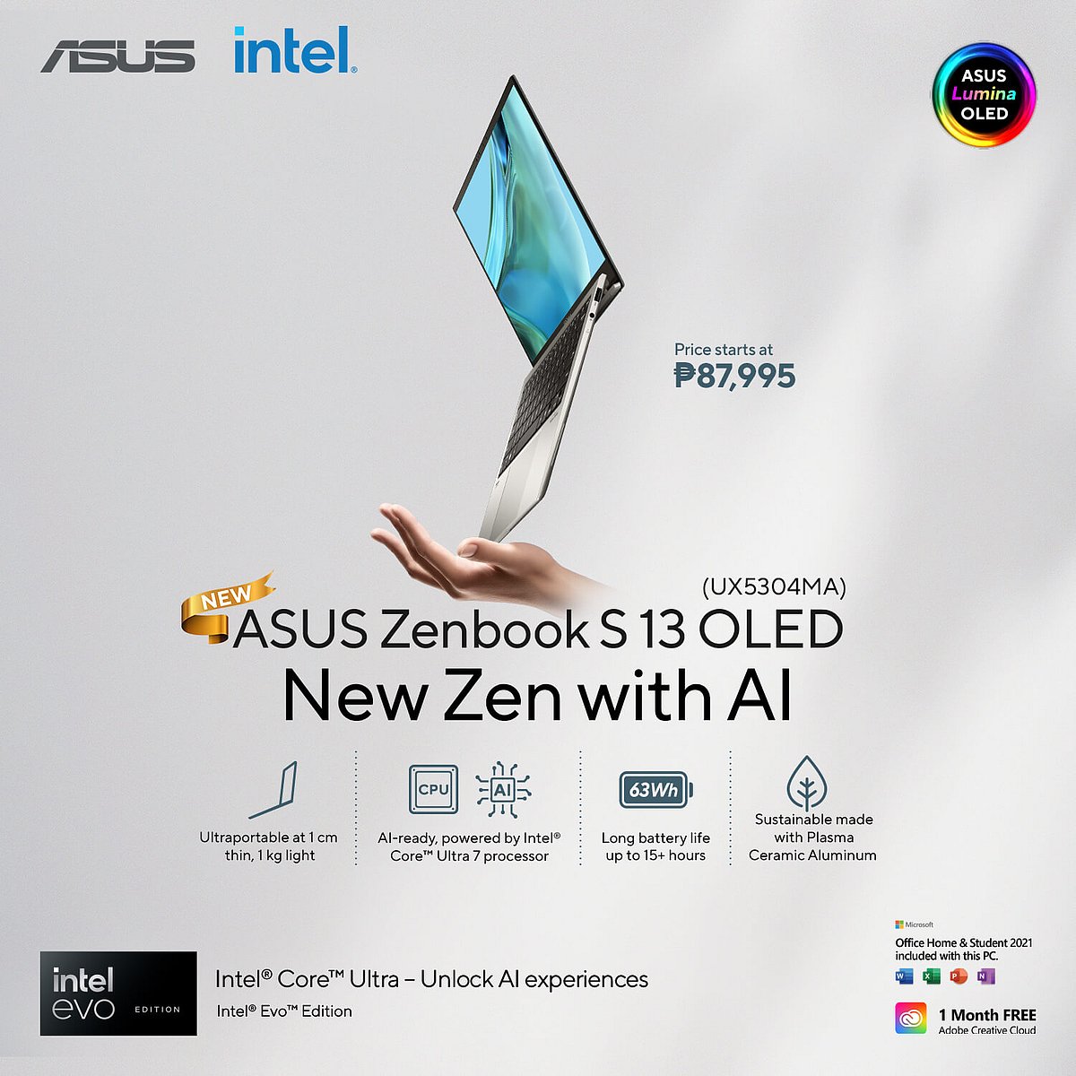 ASUS Philippines announces new Zenbook S 13 OLED with Intel Core Ultra 7 - Vimarsana News