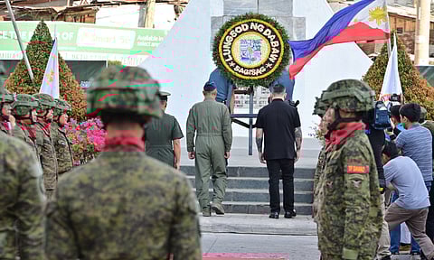 Commemoration of the 82nd Araw ng Kagitingan on April 9, 2024 at the Veteran's Memorial Monument in C. Bangoy Street, Davao City.