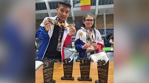 SENSATIONAL SIBLINGS. In the 12th Robotics Championships recently, Davao-based siblings Lance and Yofi Bolipata were among those who represented the Philippine team in the Arena Antonio Alexe in Oradea, Romania.
