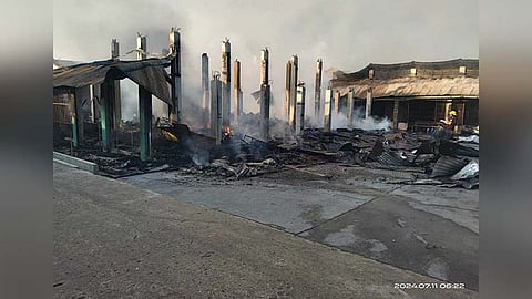 ‘Buang misunog’ sa merkado; P11 danyos