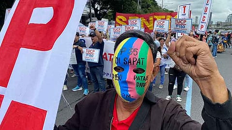 MANILA. Protest action held along Commonwealth Avenue ahead of President Ferdinand Marcos Jr.’s third State of the Nation Address (Sona) on Monday, July 22, 2024.