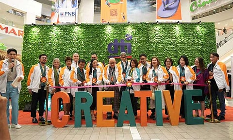 (From L-R) Host Robi Domingo with Speaker John Verlin Santos of Performing Arts Domain, Executive Director Ma. Fe Avila of PTTC, Deputy Director General Nelly Nita Dillera of TESDA, Speaker Sherwin O of Digital Services Domain, Assistant Secretary Reynaldo Cancio of NEDA, Director Jhino Ilano of DICT, Undersecretary Verna Buensuceso of DOT, Atty. Dominador Buhain of REX Publishing House, Private Sector Representative Mr. Pablo Gabriel Malvar for Audiovisual Media Domain, Director Lilian Salonga of the DTI-Bureau of Competitive Development, Pangasinan 4th District Representative Cong. Toff De Venecia, Deputy Director General Atty. Anne Claire Cabochan of IPOPHL, Director Anna Liza Bonagua of DILG, Deputy Executive Director Marichu Tellano of NCCA, Deputy Executive Director Ma. Lourdes Mediran of CITEM, and Antonio Tanael of PPTF