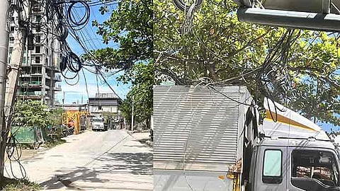 Low-hanging wires in Tipolo