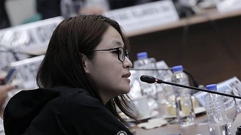 MANILA. Dismissed Bamban, Tarlac mayor Alice Guo attended anew the resumption of the Committee on Women, Children, Family Relations, and Gender Equality's public hearing on her involvement in offshore gaming operations on Tuesday, September 17, 2024.